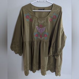 Gudrun Sjoden Tunic 3/4 length sleeves XL